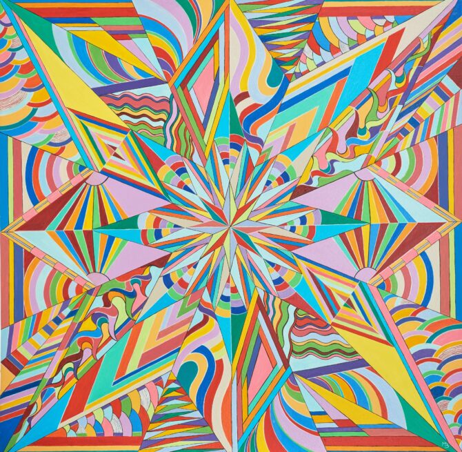 art-monik Etoiles acrylique géométrique