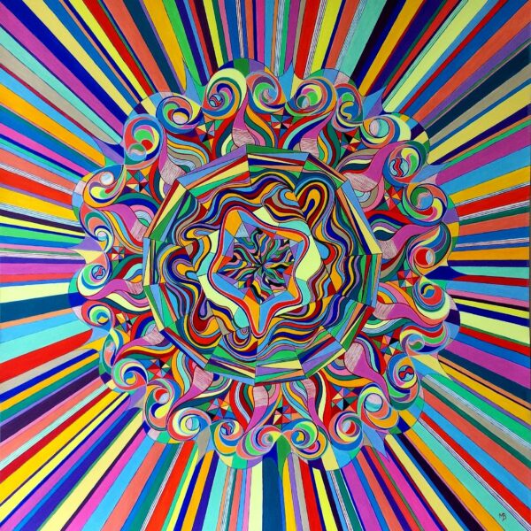 art-monik Soleil acrylique géométrique